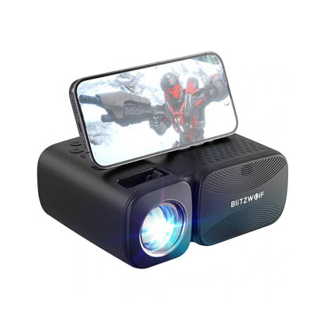 Mini projecteur LED BlitzWolf BW-V3, Wi-Fi + Bluetooth Mini projecteur LED BlitzWolf BW-V3, Wi-Fi + Bluetooth
